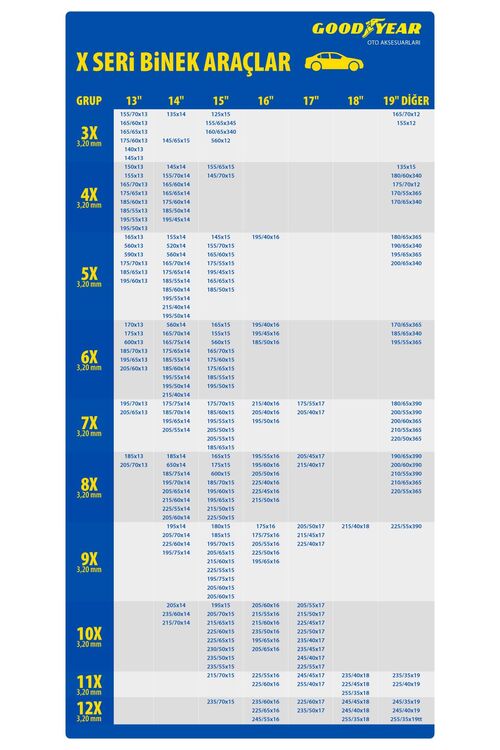 جوديير سلسلة الثلج تكماتيك قوة اضافية 4X 3,20 ملم - 5