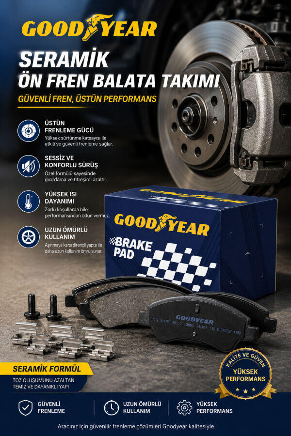 Seramik Fren Balatası Nedir? GOODYEAR Fren Balatası Rehberi