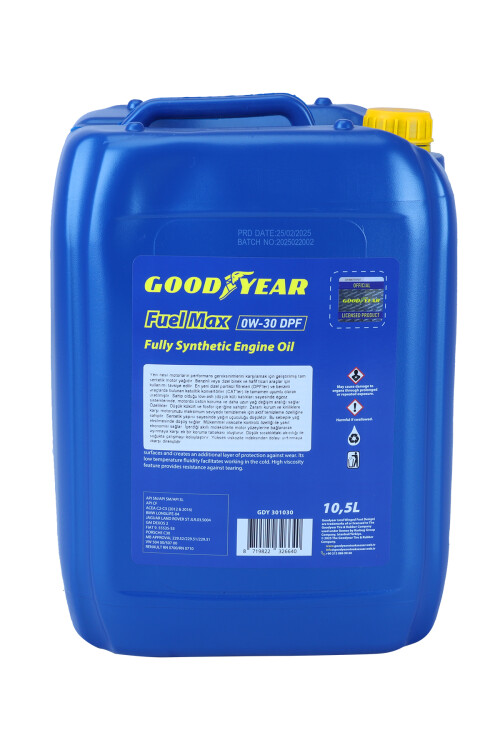 Goodyear Fuel Max 0w30 Partikül 10,5 Litre Motor Yağı - 3