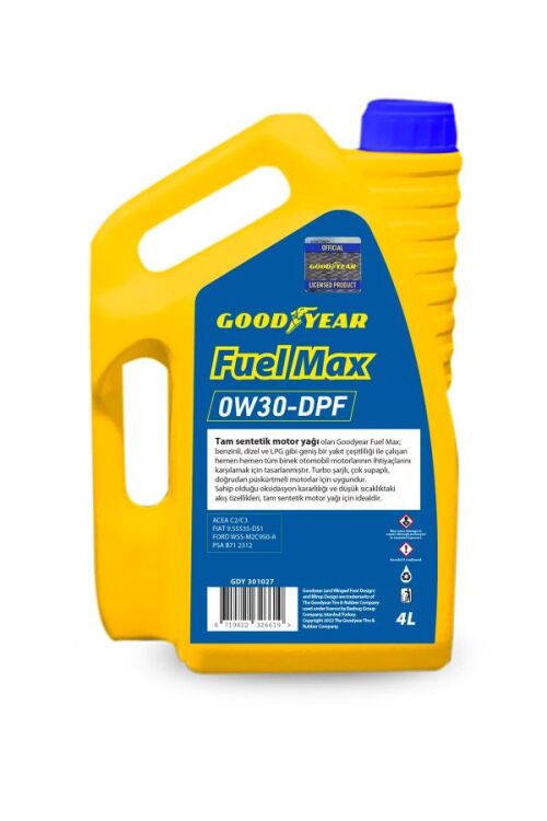 GOODYEAR FUEL MAX 0W30 PARTİKÜLLÜ 4 LİTRE MOTOR YAĞI - 2