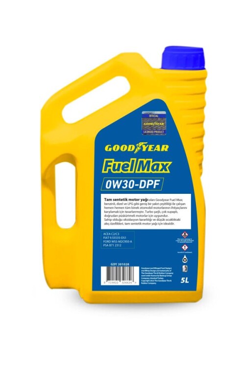 Goodyear Fuel Max 0w30 Partikül 5 Litre Motor Yağı - 2
