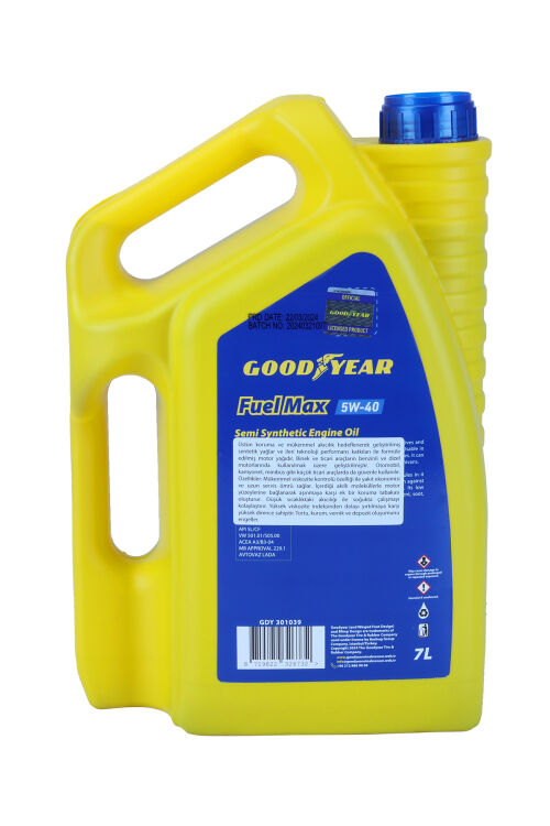 GOODYEAR FUEL MAX 5W40 7 LİTRE MOTOR YAĞI - 3
