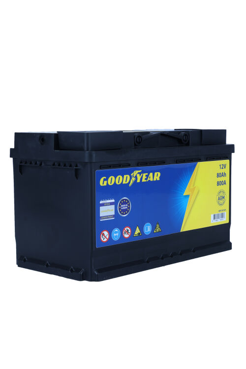 GOODYEAR 12V 80AH AGM 800CCA (L4) (315x175x190) (START&STOP) AKÜ - 2
