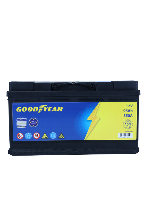 GOODYEAR 12V 95AH AGM 850CCA (L5) (395x175x190) (START&STOP) AKÜ - 1