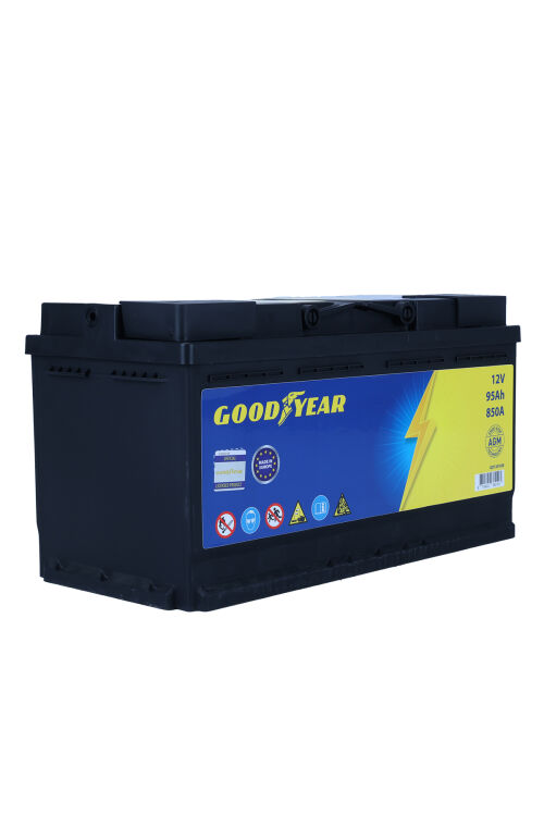 GOODYEAR 12V 95AH AGM 850CCA (L5) (395x175x190) (START&STOP) AKÜ - 2