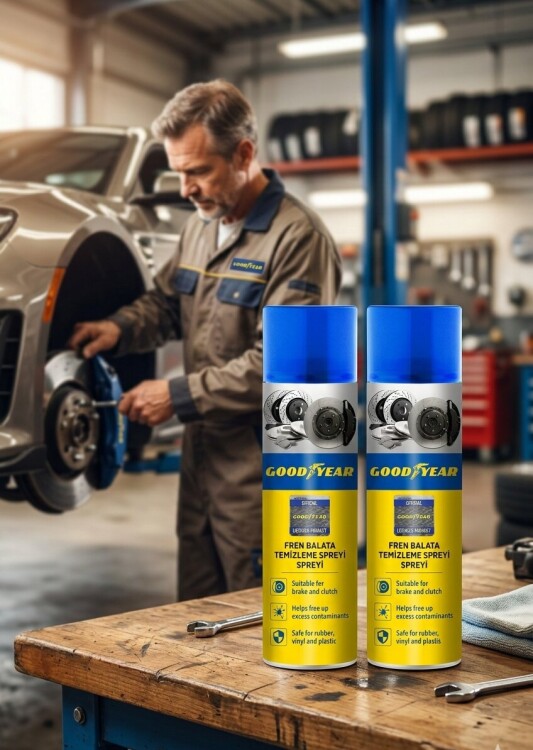 GOODYEAR 2'Lİ SET FREN BALATA TEMİZLEME SPREYİ - GOODYEAR
