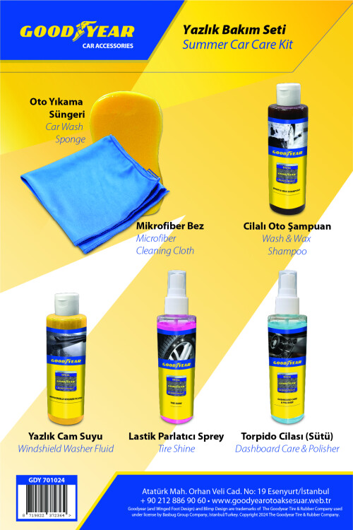 Goodyear Auto Maintenance Set Polished Auto Shampoo-Alastik Grinder-Terpido Polish - 2