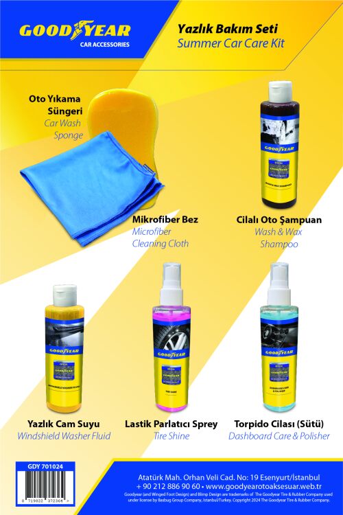 Goodyear Auto Maintenance Set Polished Auto Shampoo-Alastik Grinder-Terpido Polish - 2