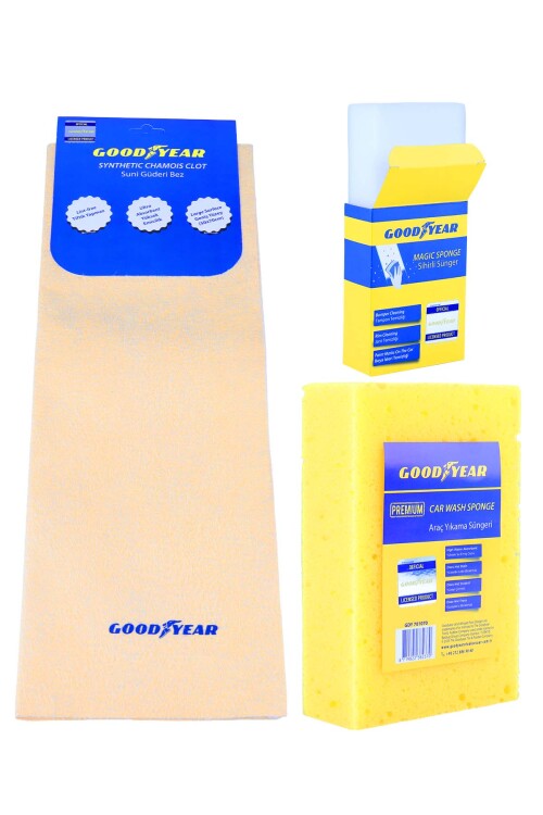 Goodyear Çok Amaçlı Araç Temizlik Seti (3’lü) - GOODYEAR
