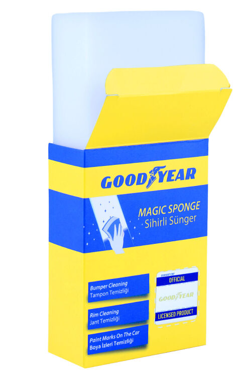 Goodyear Çok Amaçlı Araç Temizlik Seti (Güderi Bez - Sihirli Sünger - Yıkama Süngeri) - 4