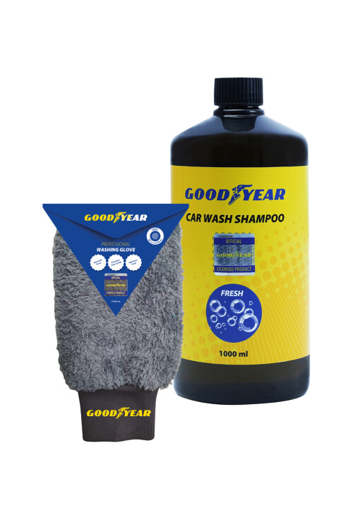 Goodyear Oto Şampuan Ve Yıkama Eldiven Seti - GOODYEAR