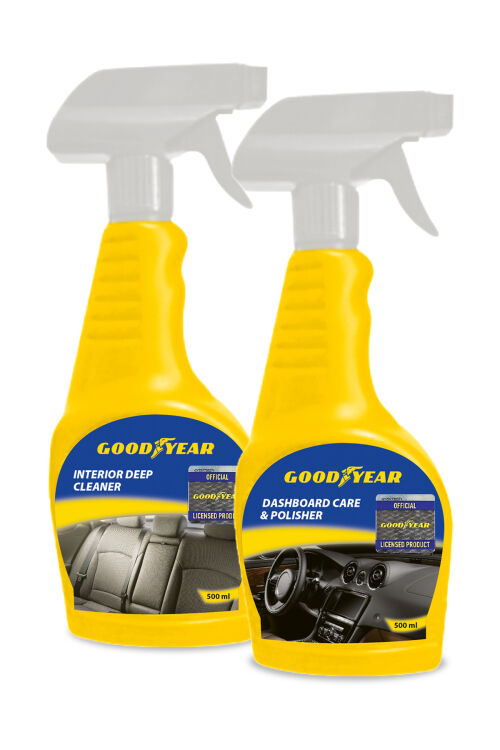 GOODYEAR TORPİDO CİLASI VE DÖŞEME TEMİZLEYİCİ SETİ 500 ML - 1