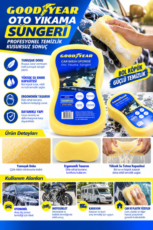 Goodyear Yıkama Oto Süngeri - GOODYEAR