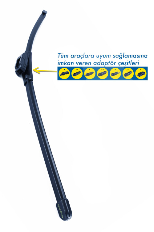 Goodyear Mazda Lantis Supermute 2 Banana Wiper Team 1996-2000 hatchback (5 doors) (530mm+450mm) - 3