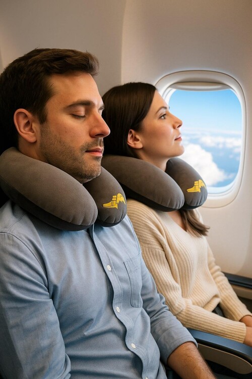 Goodyear Visco Travel Pillow 31x30x9 - GOODYEAR